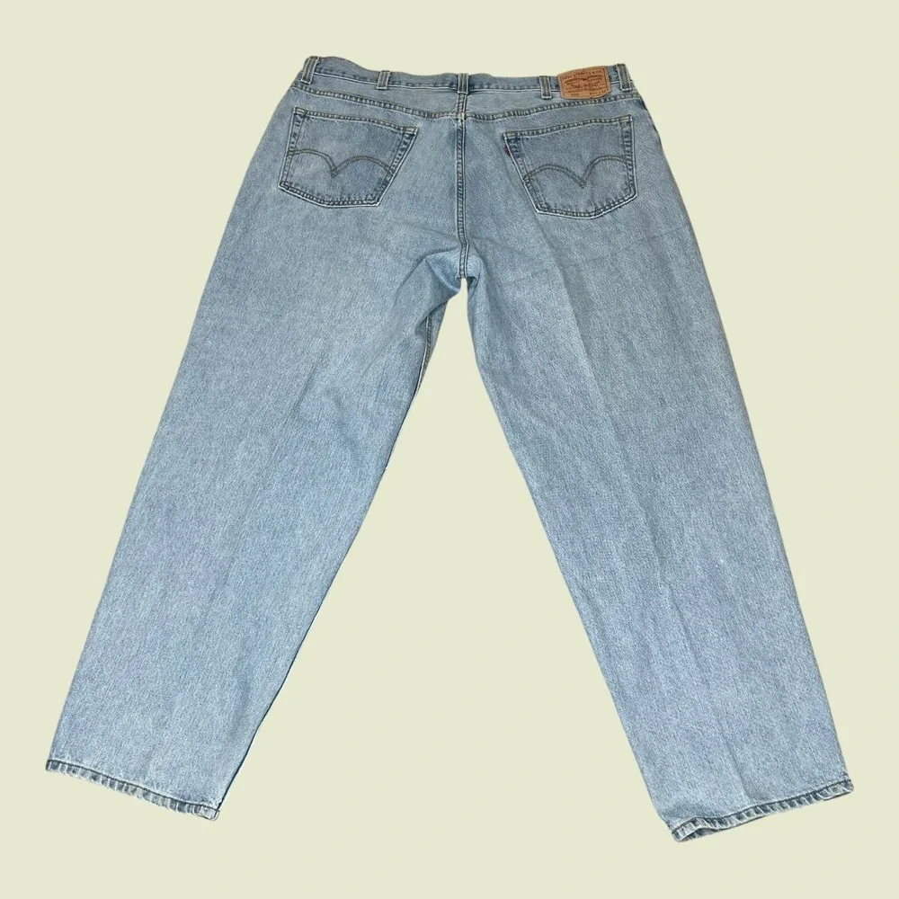 Vintage‎ Levis 560 Comfort Fit Jeans Mens 42x32 Light Wash Baggy Tapered Blue